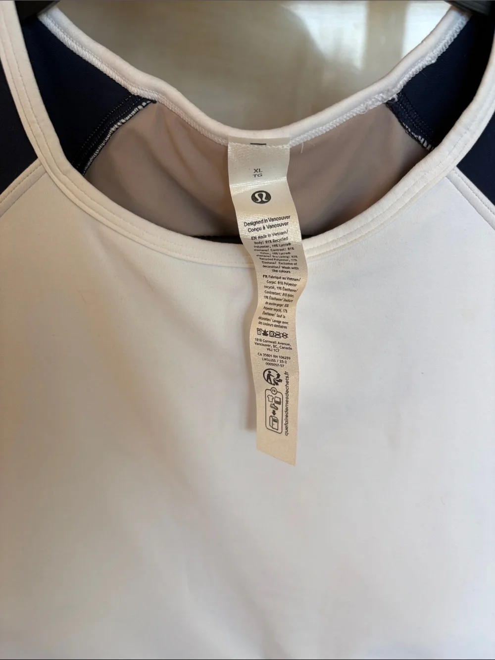 lululemon athletica Colorblock Cropped Athletic Top